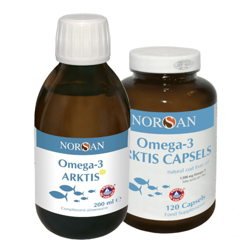 Omega-3 Arktis výhodné balení 200ml+120cps