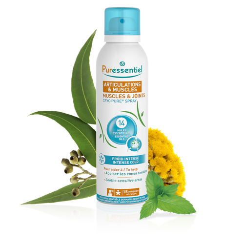 PURESSENTIEL CRYO PURE sprej na svaly a klouby 150 ml PURESSENTIEL CRYO PURE sprej na svaly a klouby 150 ml