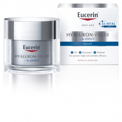 Eucerin HYAL-FILLER+3xEFF noční krém 50ml