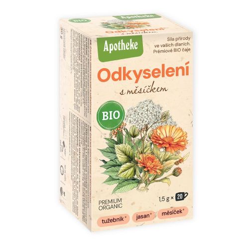 Apotheke BIO čaj Na odkyselení s měsíčkem 20x1,5g