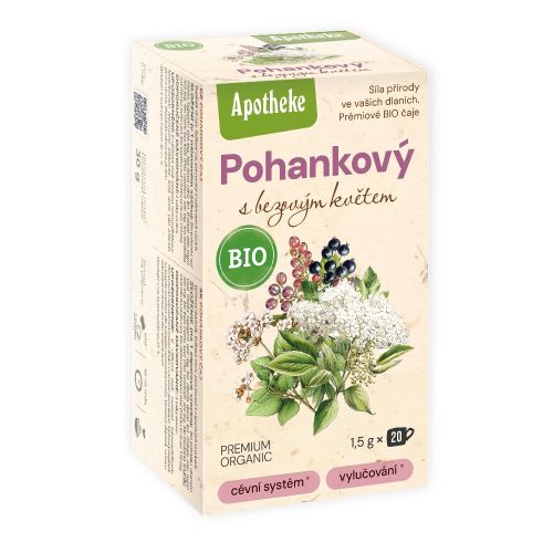 Apotheke BIO čaj Pohankový s bezovým květem 20x1,5g