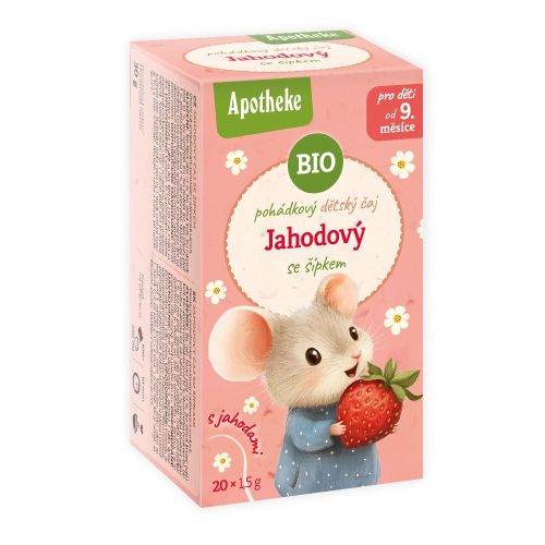 Apotheke BIO pohádkový čaj Jahodový se šípkem 20x1,5g