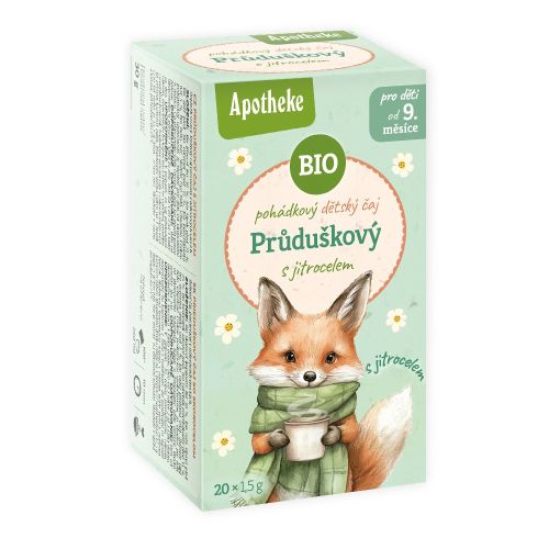 Apotheke BIO pohádkový čaj Průduškový s jitrocelem 20x1,5g