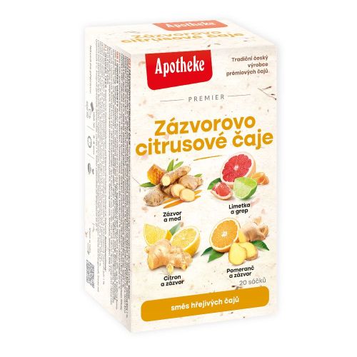 Apotheke PREM Zázvorovo-citrusové 4v1 20n.s.