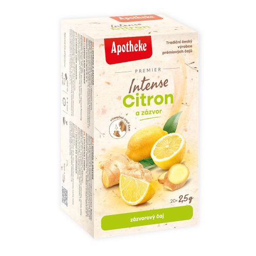 Apotheke PREM Citron a zázvor INTENSE 20x2,5g