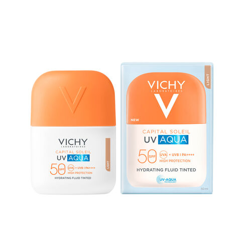VICHY CS UV AQUA fluid TÓN light SPF50 50ml