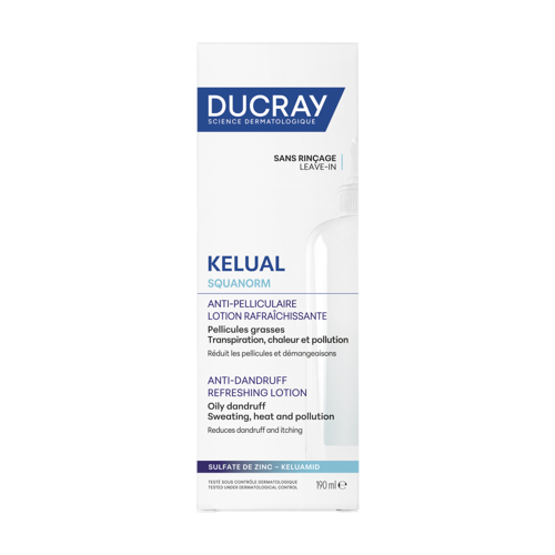 DUCRAY KELUAL SQUANORM Osvěž.roztok proti lupům 190ml DUCRAY KELUAL SQUANORM Osvěž.roztok proti lupům 190ml