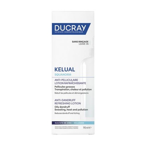 DUCRAY KELUAL SQUANORM Osvěž.roztok proti lupům 190ml DUCRAY KELUAL SQUANORM Osvěž.roztok proti lupům 190ml
