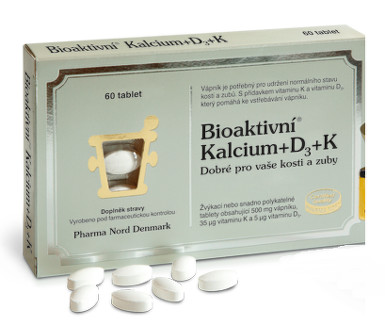 PHARMA NORD Bioaktivní Kalcium+D3+K1+K2 tbl.60