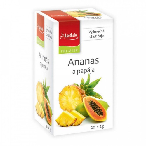 Apotheke PREMIER Ananas a papája 20x2g Apotheke PREMIER Ananas a papája 20x2g
