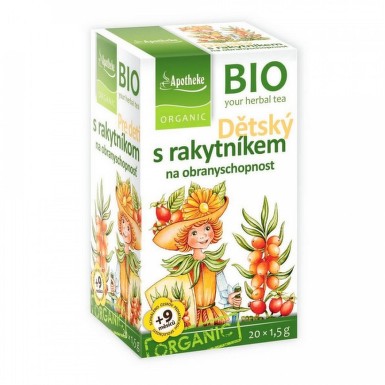 Apotheke ORGANIC BIO Dětský čaj s rakyt. obranysch.20x1.5g