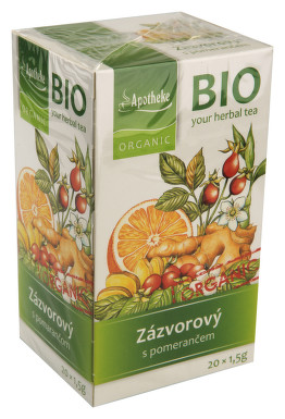 Apotheke čaj BIO Zázvor a pomeranč 20x1,5g