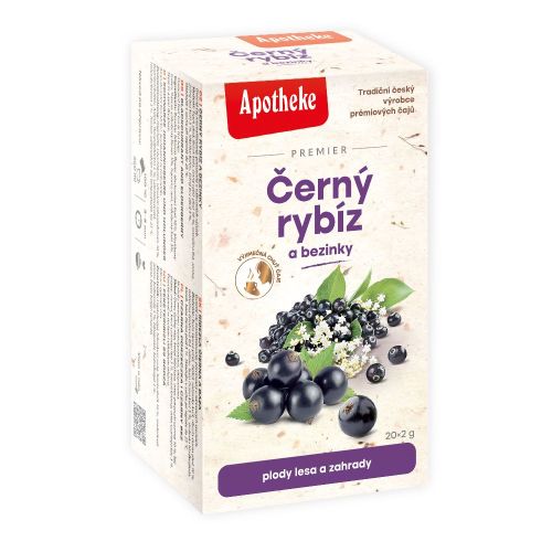 Apotheke PREM Černý rybíz a bezinky 20x2g