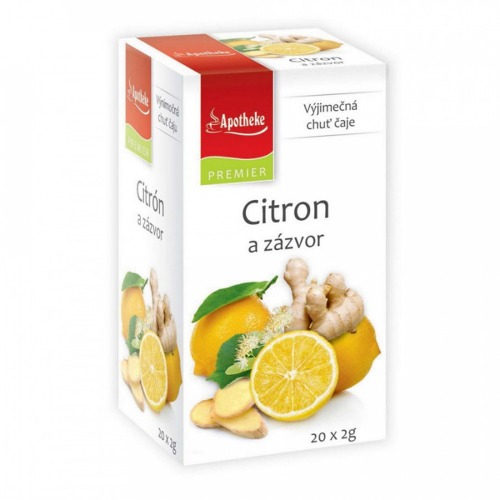 Apotheke PREMIER Citron+zázvor+lípa 20x2g