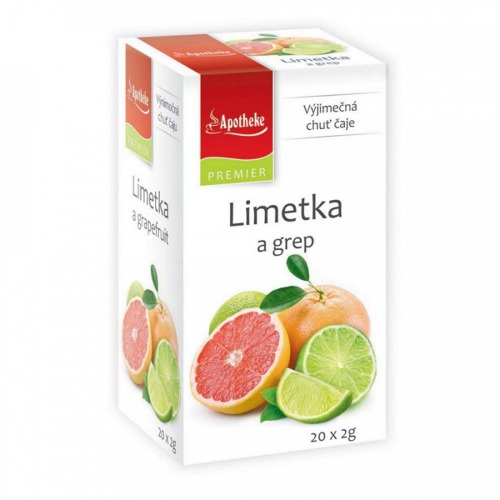 Apotheke PREMIEER Limetka a grep 20x2g