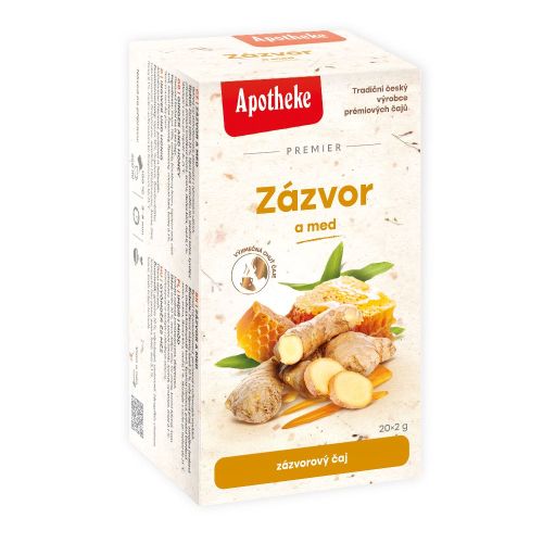 Apotheke PREM Zázvor a med 20x2g
