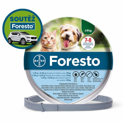 Foresto 1.25g+0.56g obojek koč+psi do8kg