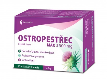 Ostropestřec Max 3500 mg cps. 45+15