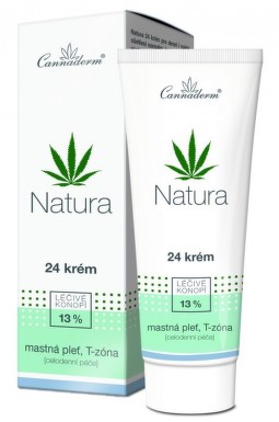 Cannaderm Natura 24 krém mastná pleť 75g
