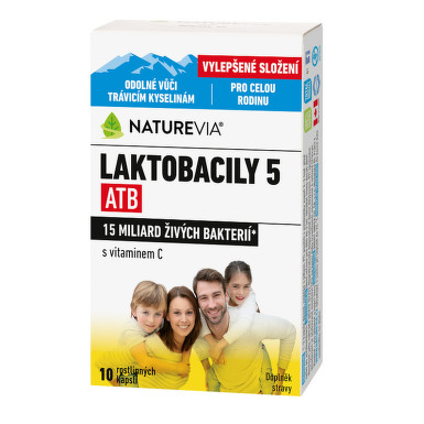 Swiss NatureVia Laktobacily 5 ATB cps.10