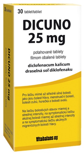 Dicuno 25mg por.tbl.flm. 30x25mg Dicuno 25mg por.tbl.flm. 30x25mg