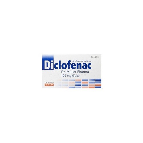 DR.MULLER Diclofenac 100mg čípky, 12číp.
