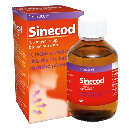 Sinecod 1.5mg/ml sir.1x200ml/300mg