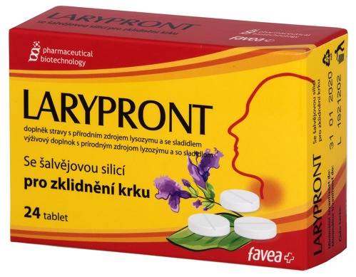 LARYPRONT SE ŠALVĚJOVOU SILICÍ TBL.24