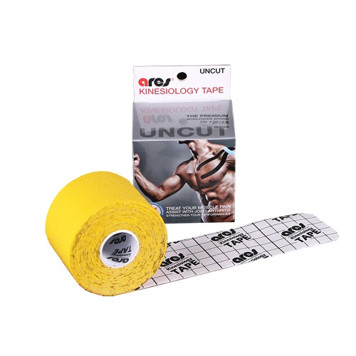 Kinesio tejp ARES premium - žlutá 5cm x 5m