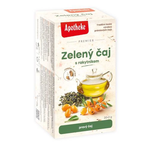 Apotheke PREM Zelený čaj s rakytníkem 20x2g