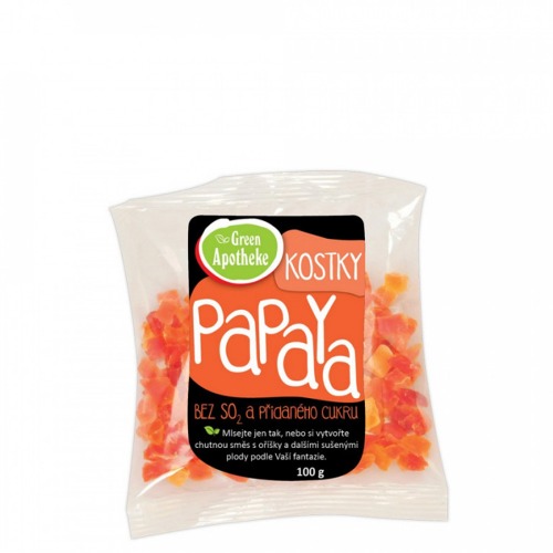 Green Apotheke Papaya kostky nesířené 100g
