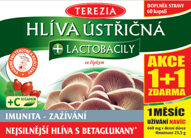 TEREZIA Hlíva+lactobacily cps.60+60