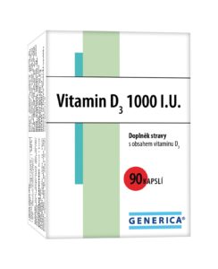 GENERICA Vitamin D3 1000 I.U. cps.90