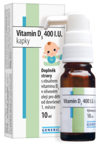 GENERICA Vitamin D3 400 I.U. kapky 10 ml