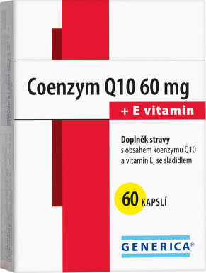 GENERICA Coenzym Q10 60 mg + E vitamin cps.60