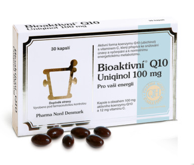 PHARMA NORD Bioaktivní Q10 Uniqinol 100mg cps.30